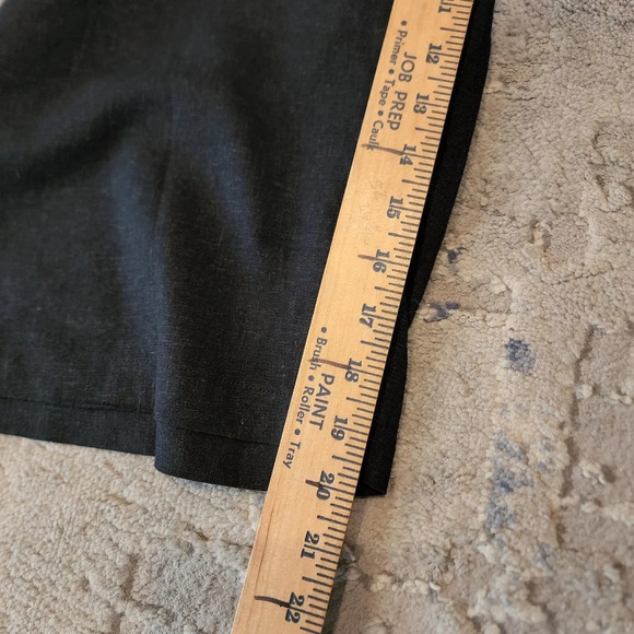 Ellos Linen Blend Stretch Waist Black Crop Cargo Pant Plus Size 28 4X New NWOTS - Picture 13 of 15